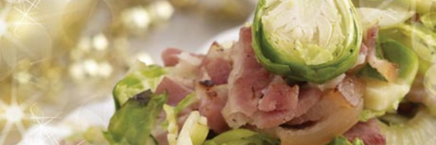 Shredded Sprouts with Streaky Bacon