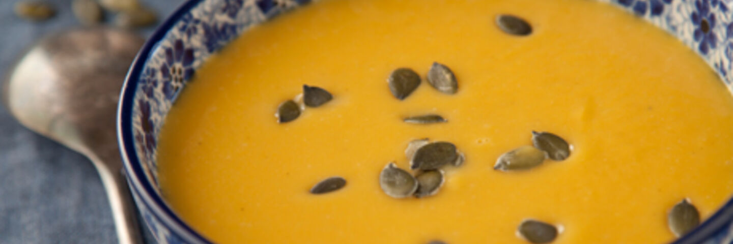 Pumpkin Soup with Chilli Pumpkin Seeds