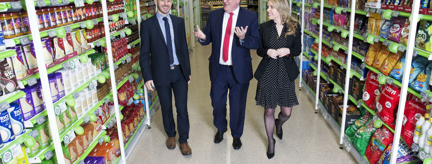 L–R: Michael Morgan, sales director, SuperValu; Martin Kelleher, managing director, SuperValu, and SuperValu council chair Yvonne O’Meara.