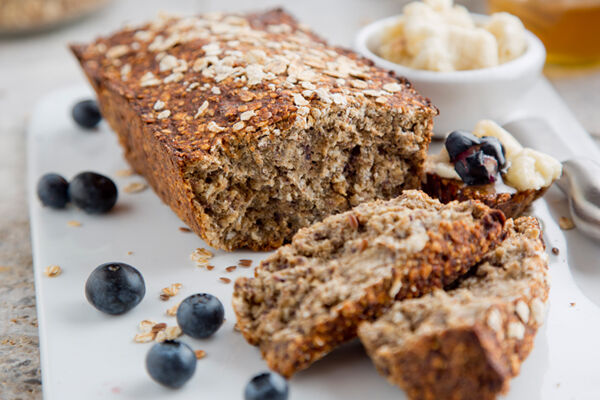 Banana blueberry oat bread recipe