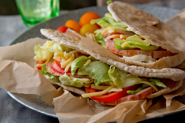 Mustard ham pitta recipe
