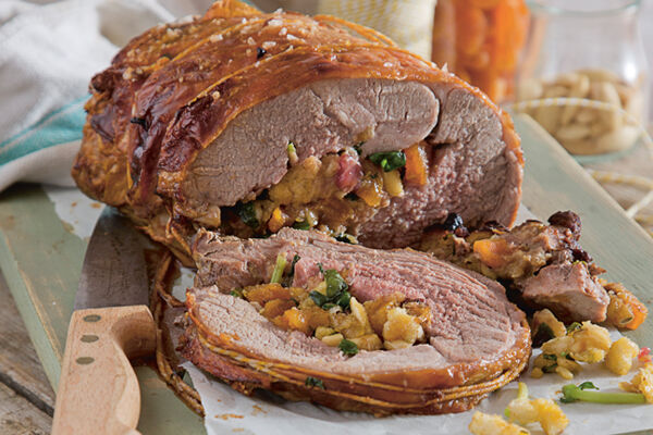 Stuffed lamb leg recipe