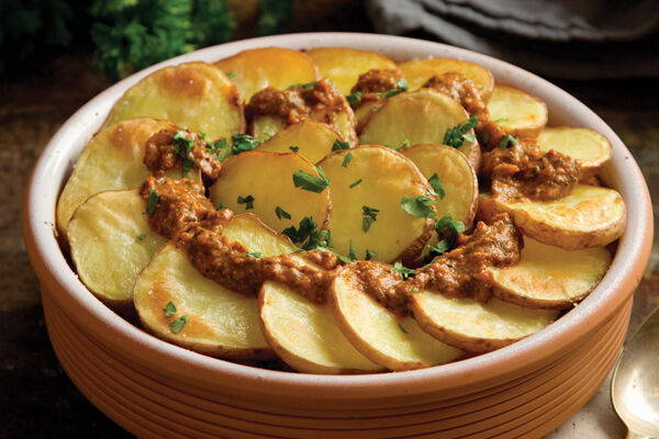Spanish chickpea bake recipe