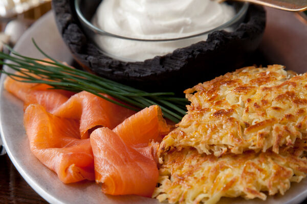Centenary 1916 potato pancakes smoked salmon