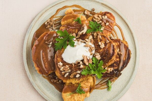 Extra Fluffy Butternut Squash Pancakes teaser