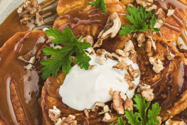 Extra Fluffy Butternut Squash Pancakes
