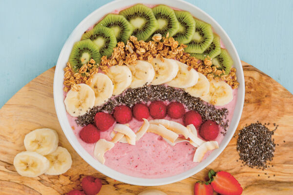 Rainbow breakfast bowl recipe