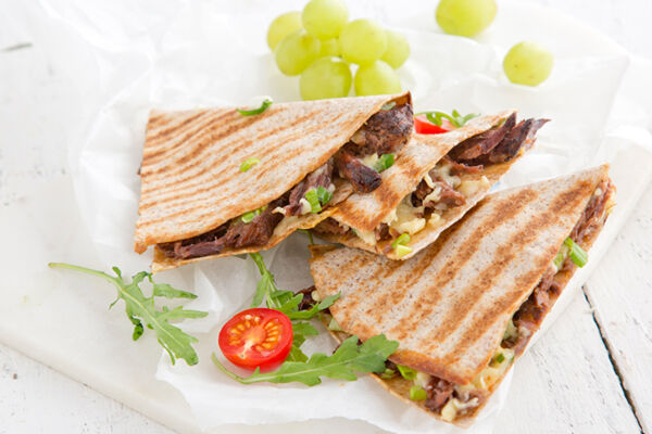 Roast beef cheese quesadilla recipe