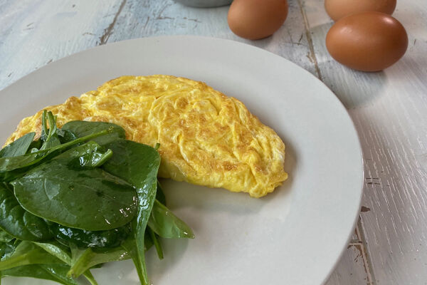 Folded omelette recipe