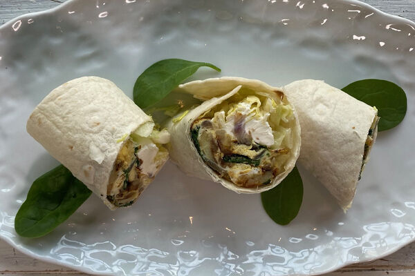 Frittata wrap recipe