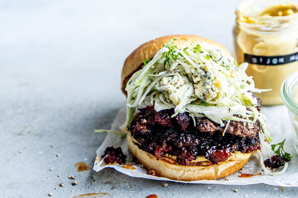 Blue cheese burger recipe