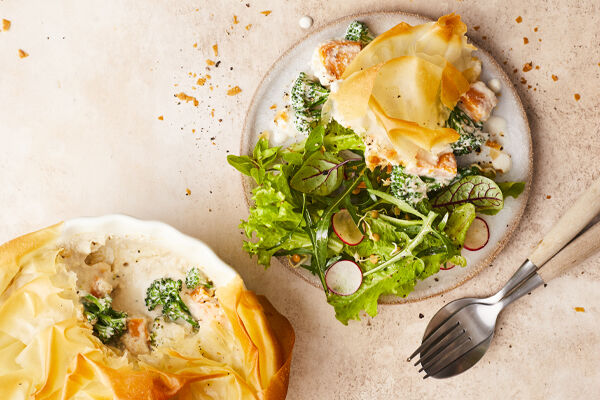 Creamy vegetable pie recipe