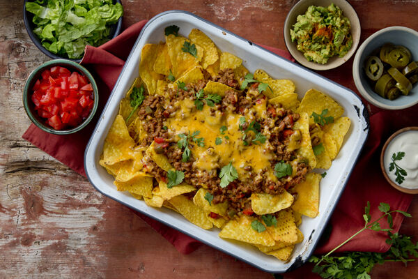 Minced beef nachos recipe