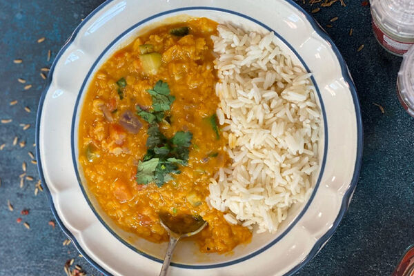 Red lentil dahl recipe