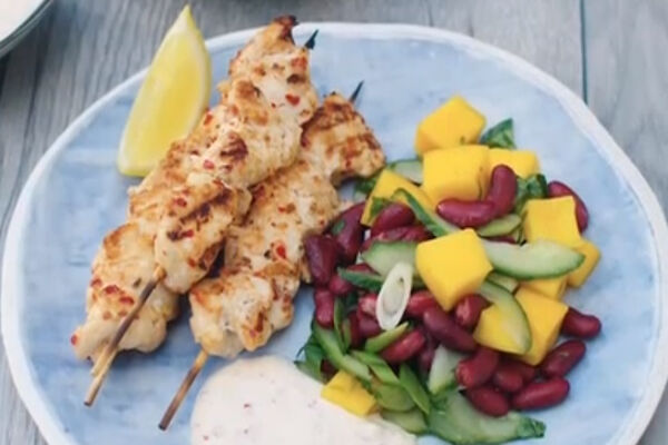 Spicy chicken skewers recipe