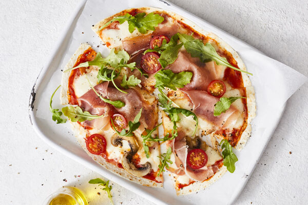 Tortilla pizza wrap recipe
