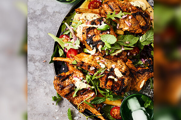Tandoori lamb tomahawk chops recipe