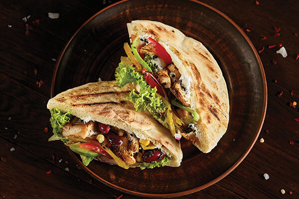 Chicken teriyaki pittas recipe