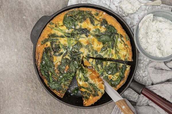 Courgette frittata