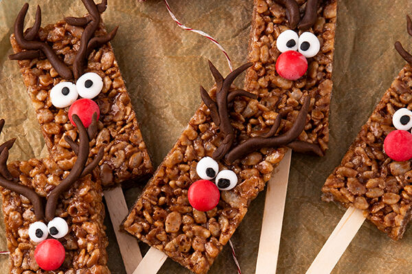 Reindeer Rice Krunchie bars