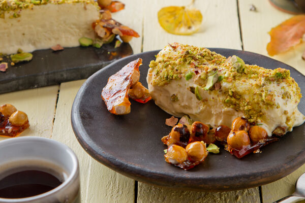 Gluten free honey pistachio parafait