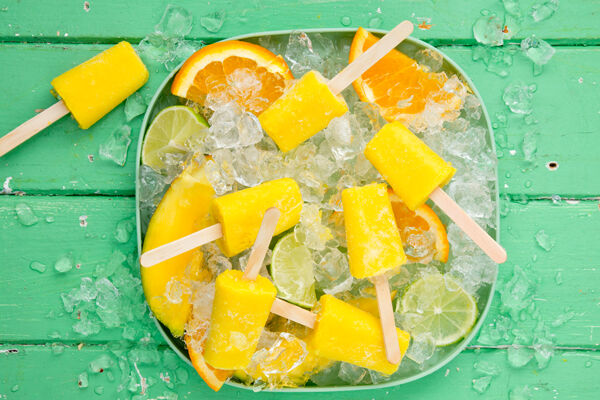 Mango turmeric ginger citrus ice pop shots recipe