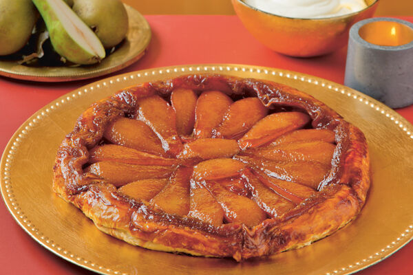 Pear tarte tatin