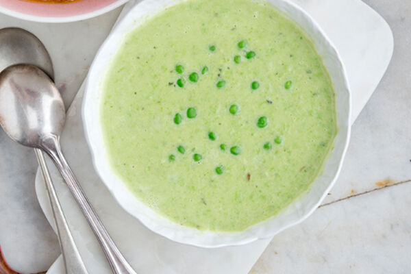 Soup pea mint