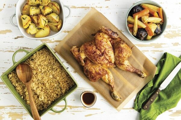 Bourbon Glazed Chicken with Zesty Stuffing   Teaser