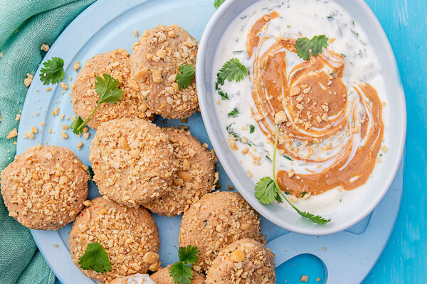 SuperValu Sharon Hearne-Smith Chicken and Peanut Butter Bites With Lime Yogurt Dip