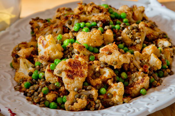 SuperValu The Happy Pear Roasted Cauliflower Lentil Pea Pesto Salad