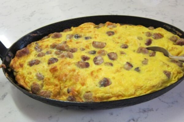 Sausage & Mushroom Omelette