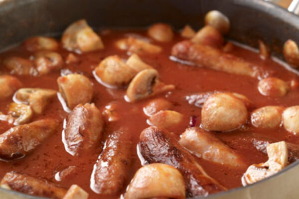 Sausage Casserole and Mash