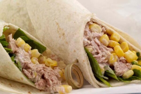 Tuna and Sweet Corn Tortilla Wrap