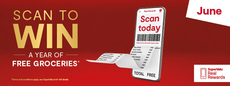 One Year Free Shopping gift card • €100 SuperValu e-gift card for EVERY Store 