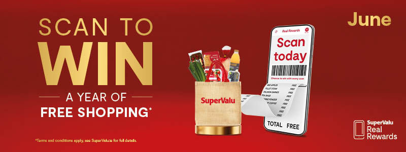 One Year Free Shopping gift card • €100 SuperValu e-gift card for EVERY Store 