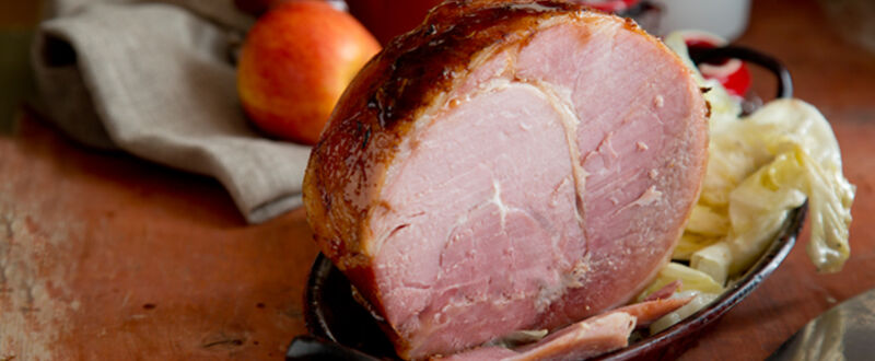 Sticky glazed ham fillet recipe