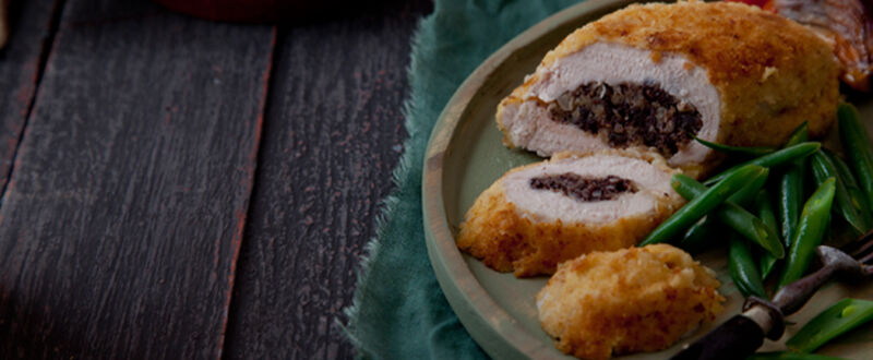 Chicken stuffed black pudding  recipe
