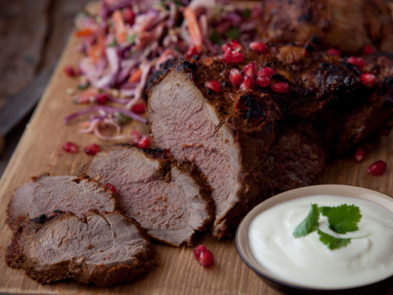 BBQ moroccan lamb leg recipe