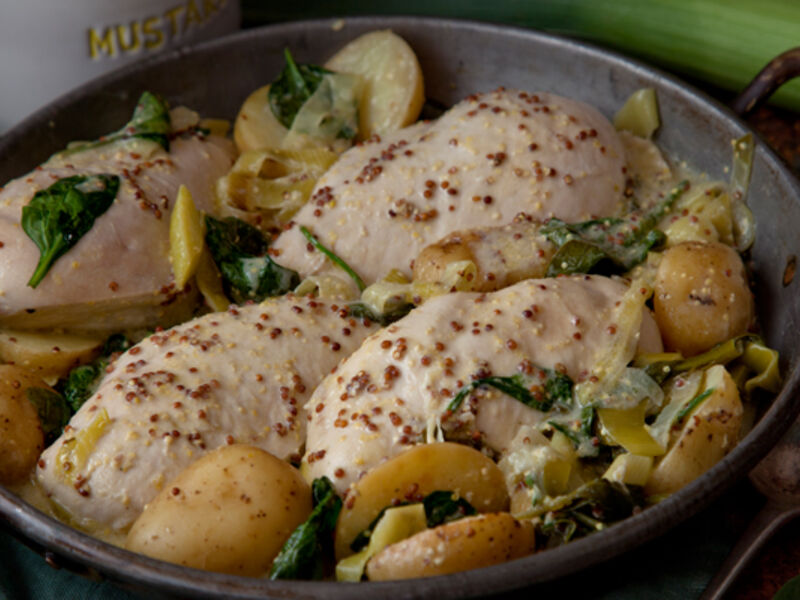 Chicken leak potatoes recipe