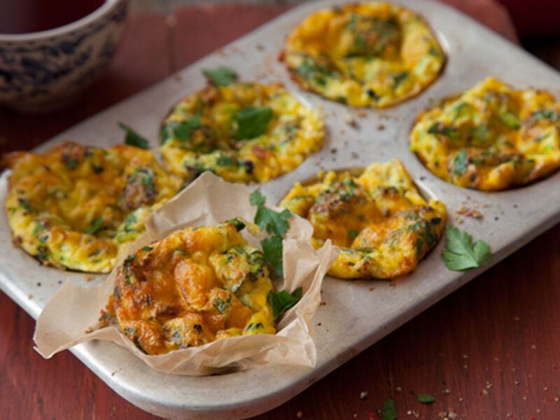 Courgette egg muffins recipe