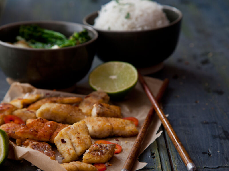 Crispy sea bass recfipe