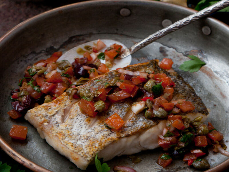 Pan roasted hake recipe