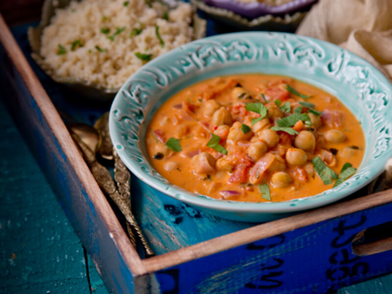 10 minute indian chickpea curry recipe