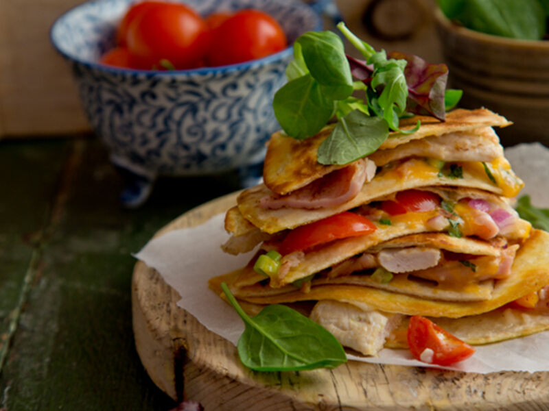 Chicken bacon quesadilla recipe