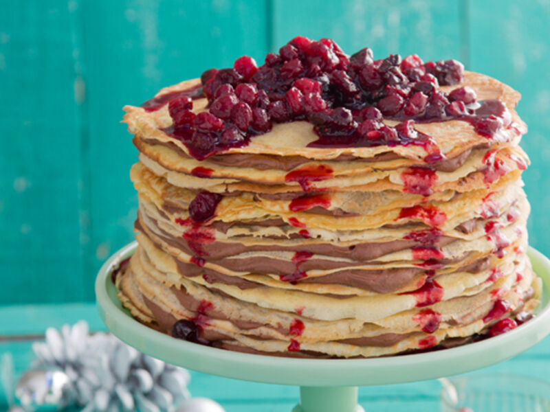 Chocolate mousse crepe cake recipe2