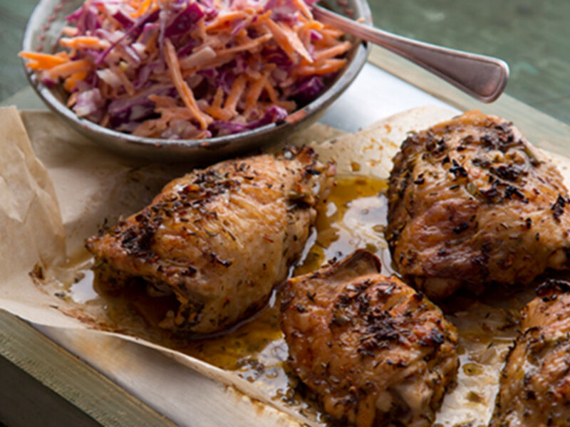 Jerk chicken red cabbage coleslaw recipe