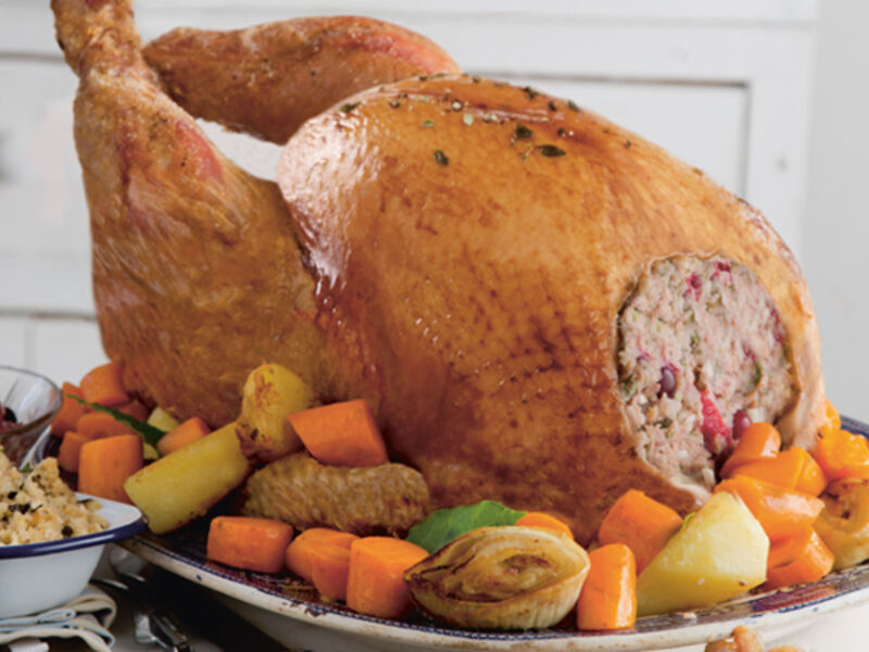 Kevin s christmas turkey two stuffings recipe