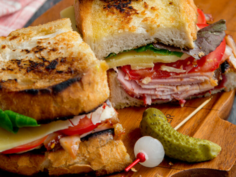 Ploughman s sandwich leftover ham redcurrant glaze rhubarb chutney recipe
