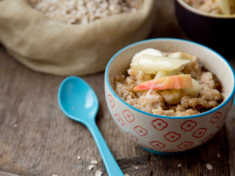 Prepare ahead porridge apple banana recipe
